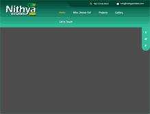 Tablet Screenshot of nithyaestates.com